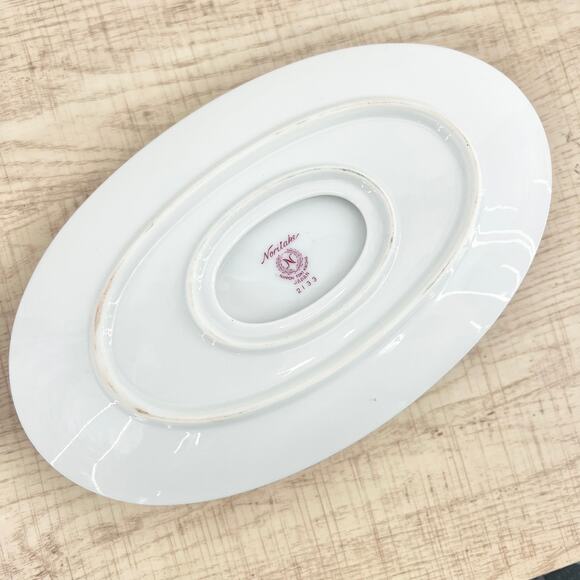 Noritake VINTAGE 1950s Japanese Porcelain Gravy Boat Handpainted Bamboo 2133 B09 - Picture 7 of 9